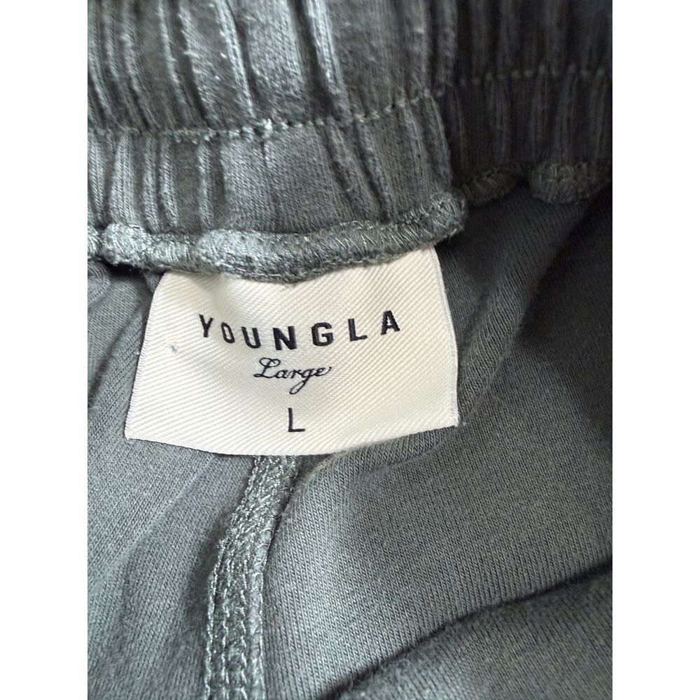 YoungLA Cloud Jogger Pants Mens LG Blue Grey Sweatpants Model 228 Gym Workout - Picture 4 of 10
